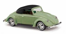 HO 1:87 Busch # 46733 - 1949 Volkswagen Convertible Top Up Green