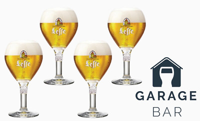 Set Of 4 Leffe Ritzenhoff Cristal Beer Glasses 33cl Brand New