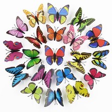 10 Mixed Simulation 3D Butterfly Hair Clips 60mm Festival Summer Party Wedding