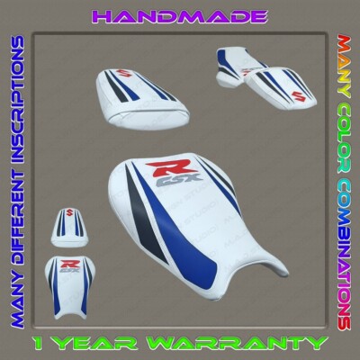 CUSTOM Design (White+Blue+Dark-Gray+L-Gray+Red) Seat Cover Suzuki GSX-R 1000 17+