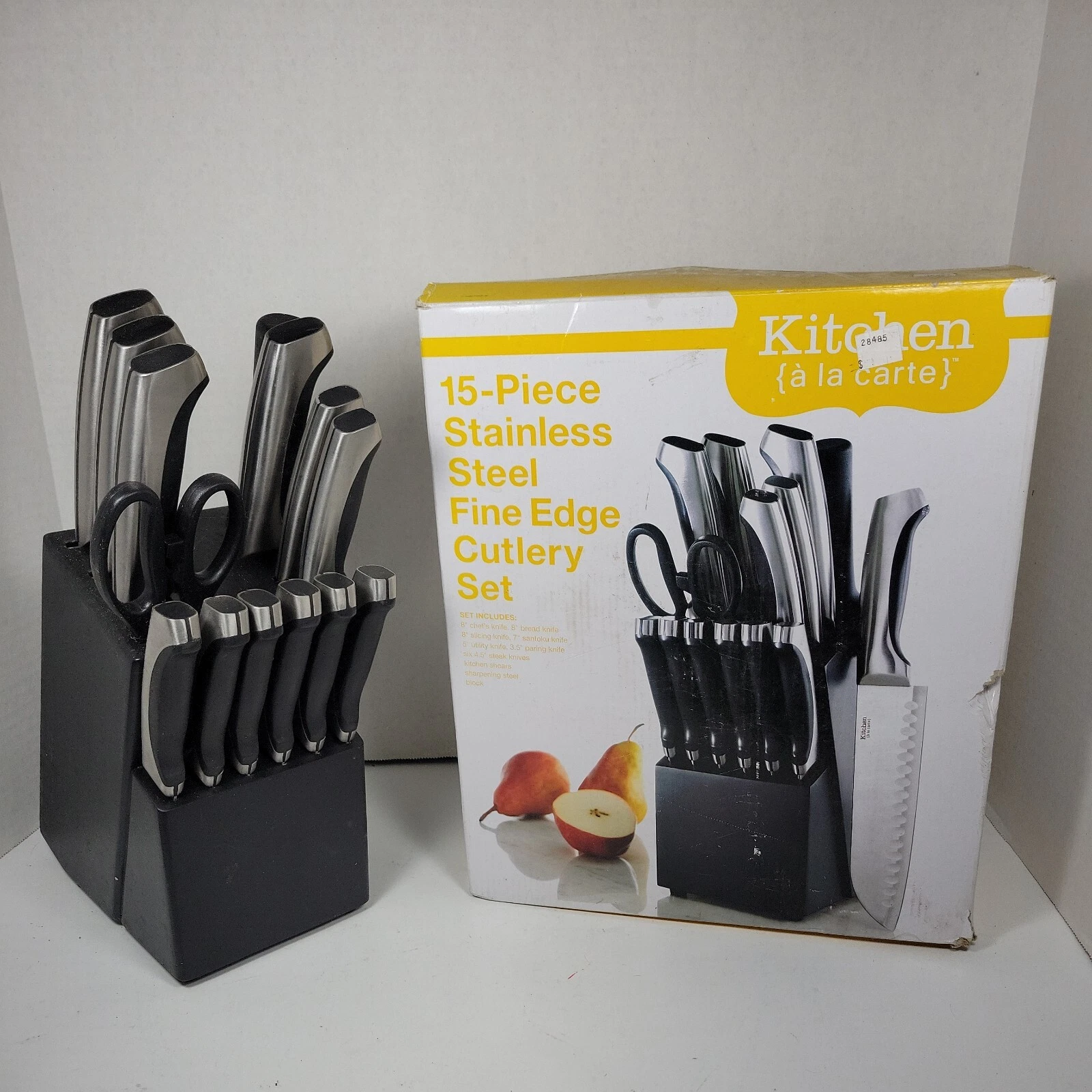 "Kitchen" Brand 15 Piece Cutlery Set With Block - New Display Unit
Opens in a new window or tab