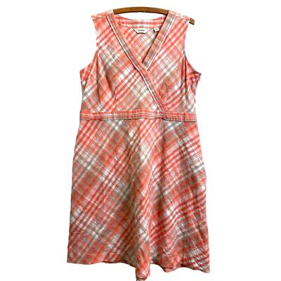 ll bean linen dress NWOT LL BEAN SIGNATURE Linen dress size
