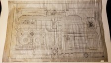 JOHN GRAHAM SR 1923 ARCHITECT ORIGINAL DRAWING BANK OF CA BLDG SEATTLE, WA  #4 