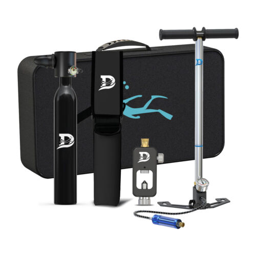 0.5L Mini Scuba Diving Gear Equipment Oxygen Air Tank Underwater Hand Pump Kit - Picture 3 of 16