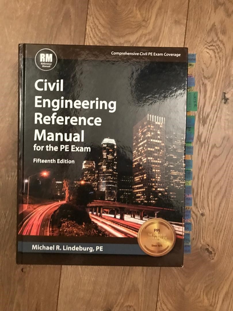 Civil Engineering Reference Manual for the PE Exam by Michael R. Lindeburg  (2015, Hardcover, New Edition) | eBay