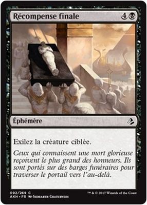 MTG Magic AKH - (x4) Final Reward/Final Reward, French/VF