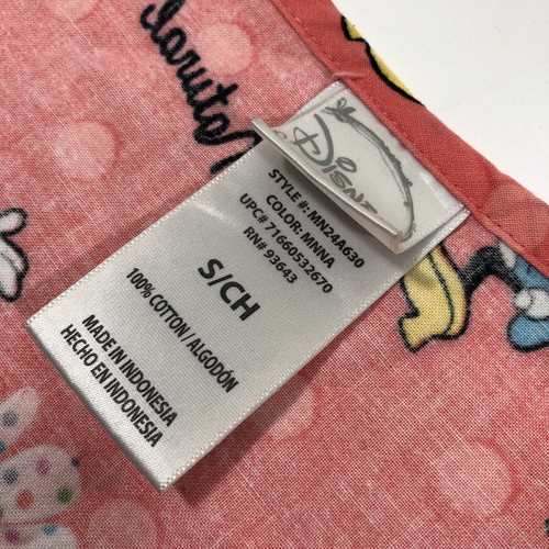 Disney Minnie Mouse Scrub Top Natural Cutie Coral Women’s Small S - Picture 3 of 3