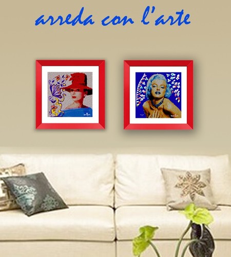 MARIA MURGIA "Serie Pop Art: Marilyn Monroe" cm 50x50 Edizione limitata 1/8 - Foto 6 di 6