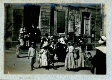 France, Concarneau, Noce à Concarneau  Vintage print.  Tirage argentique  5,