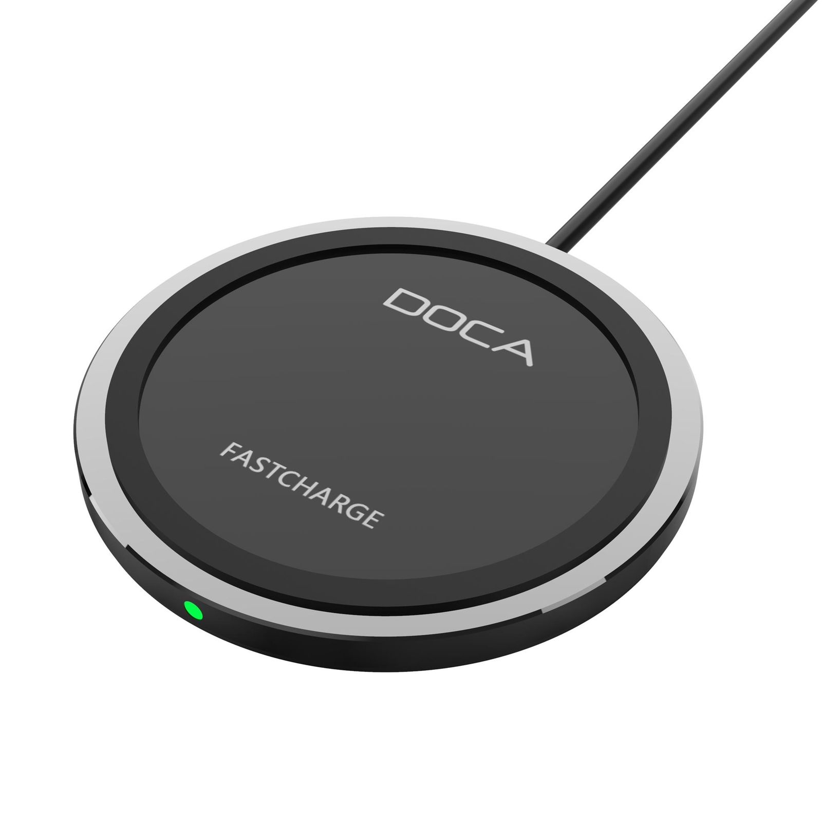 Chargeur rapide sans fil 15W Qi avec puce de gestion thermique en alu