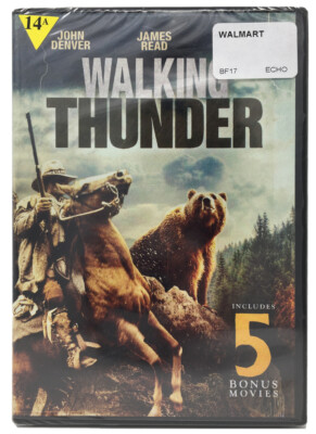Walking Thunder DVD-5 Bonus Movies-John Denver, James Read, David Tom-NEW/Sealed