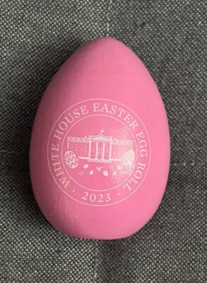 Official 2023 White House Easter Egg Roll - Pink, Signed by Joe and Jill Biden 