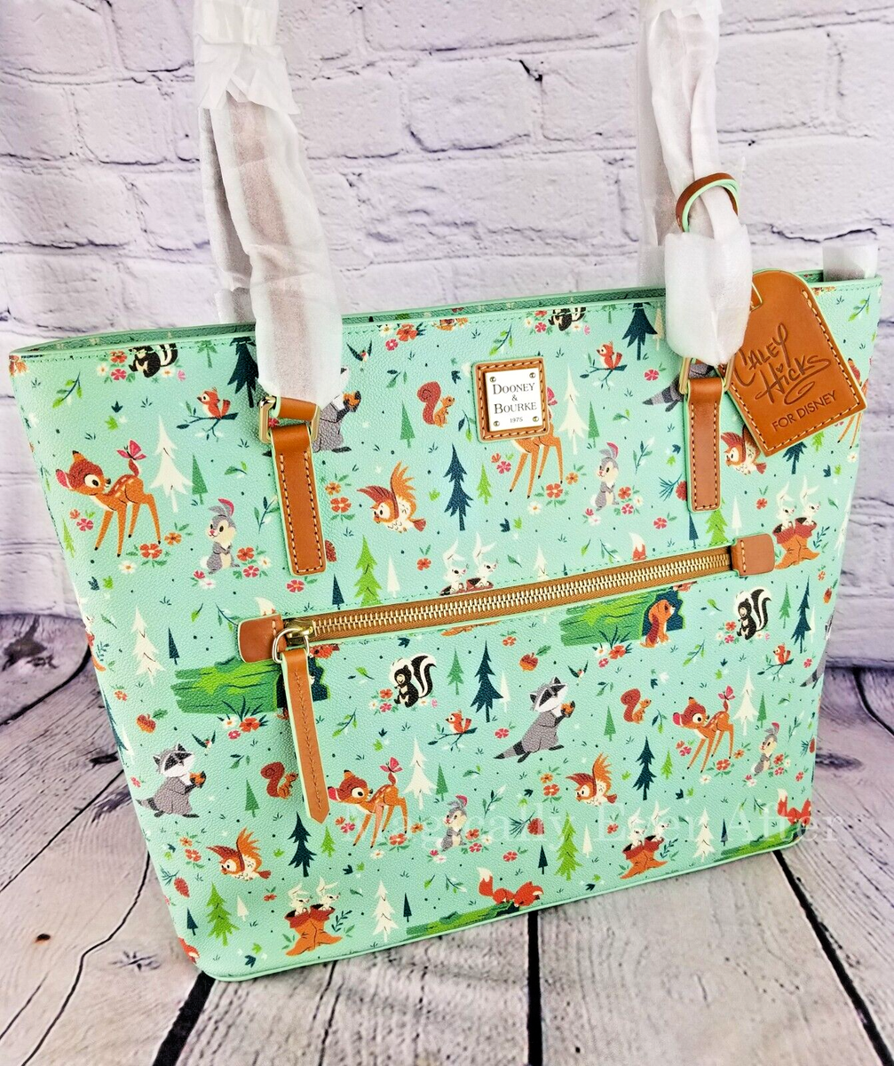 Disney Dooney & Bourke Bambi Forest Friends Tote Fox & Hound NWT