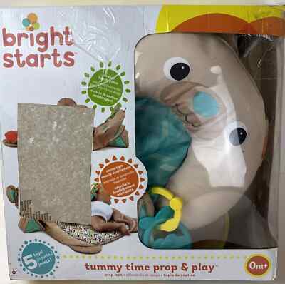 Bright Stars Tummy Time Prop And Play Bear May
