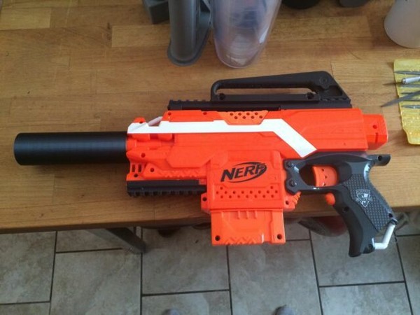 3d Printed Carbon Fiber Silencer Barrel for Nerf Stryfe Gun for sale online | eBay