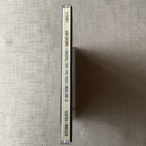 LEON KIRCHNER CD Concerto / Trio / 5 Pieces / Music For 12 1989 USA RELEASE - Picture 7 of 7