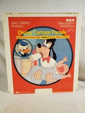Disney Goofy  Donald Selectavision Video Disc Cartoon Parade