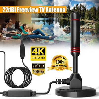 DAB DVB-T2 Antenne HD TV Terrestrische Zimmerantenne Außen USB Verstärker 22dBi