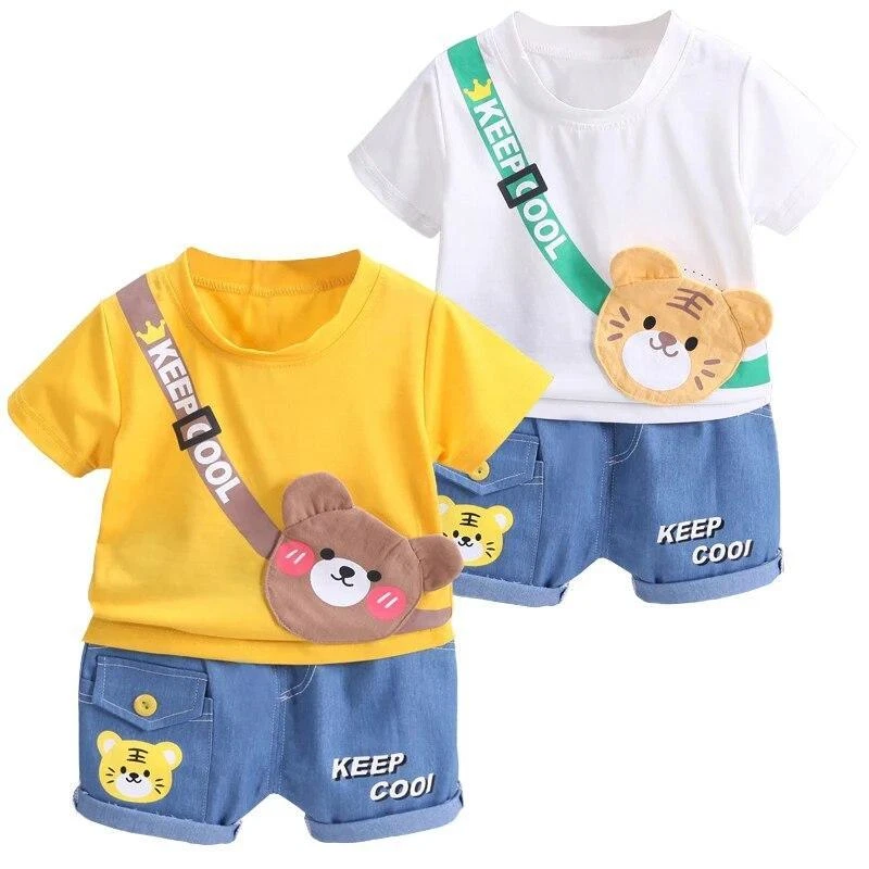 2pcs Suits Summer Baby Boys Girls Clothing Sets Cartoon Cotton T-shirt + Shorts.
Opens in a new wind