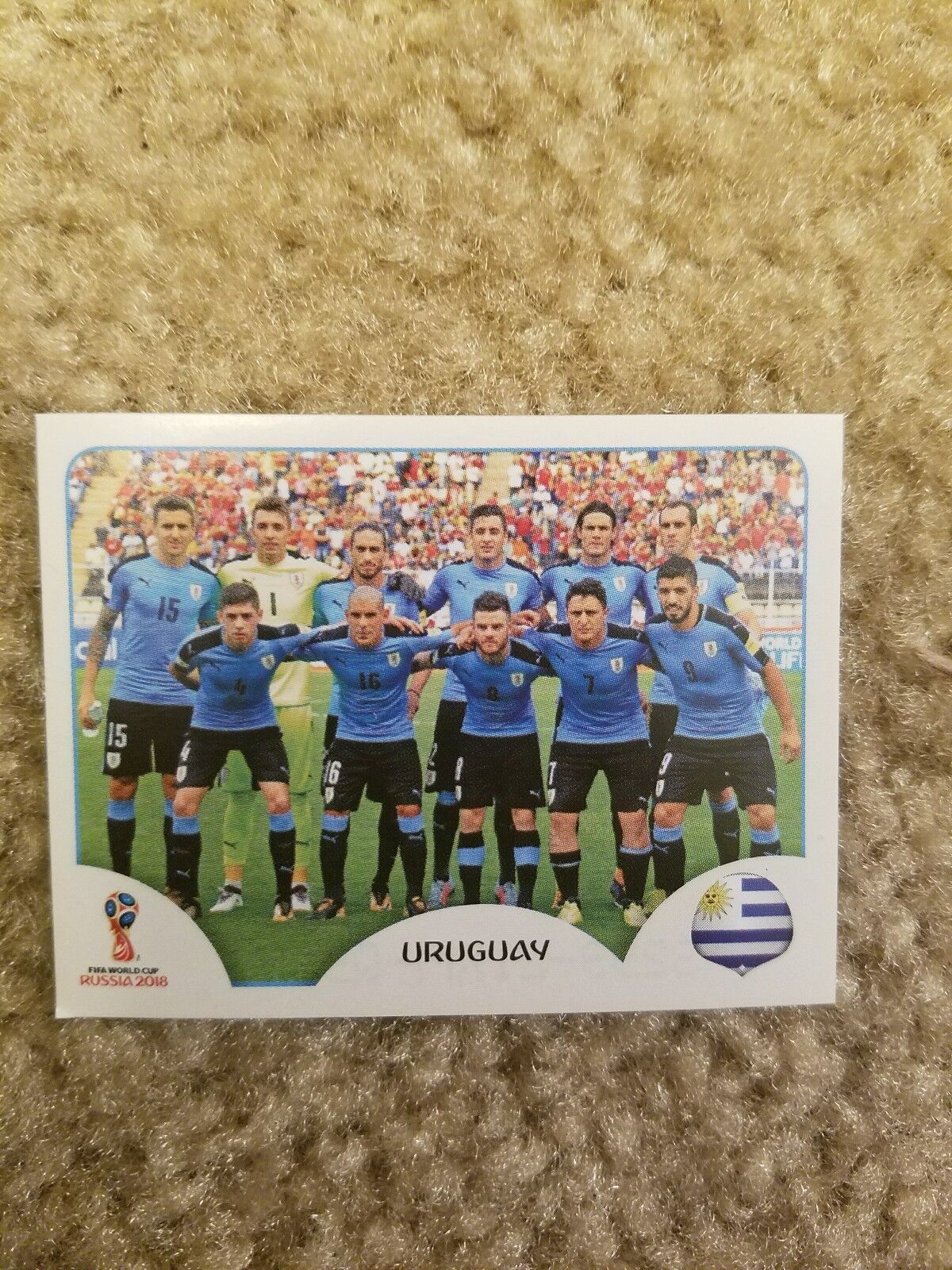 Sticker from Escudo Uruguay 92 Panini World Cup Russia 2018