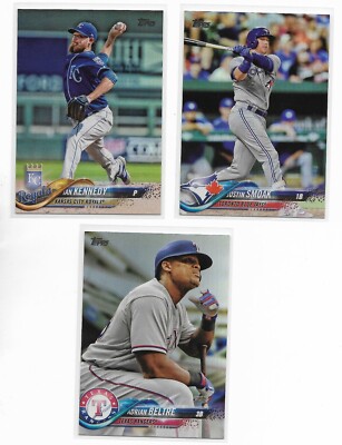 2018 Topps RAINBOW FOIL Pick-A-Card Kennedy Smoak Beltre Taylor Freese ++