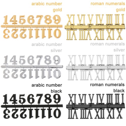 Quartz Clock Parts Roman Numerals Clock Numerals Accessories Arabic Number - Picture 2 of 14