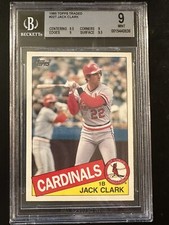 1985 Topps Traded - #22T Jack Clark - Cardinals - BGS 9
