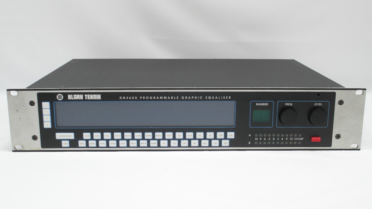 Klark Teknik DN3600 Programmable Graphic Equaliser DN 3600 Klark Teknik DN3600 Programmable Graphic Equaliser DN 3600