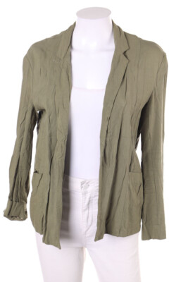 Bershka Blazer Patch Pockets M olive green