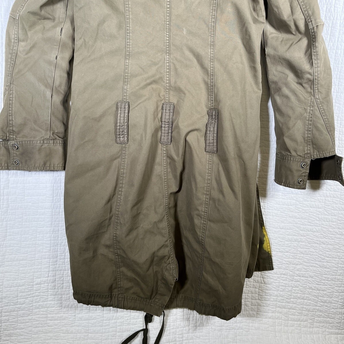 Diesel Jacket Women's M Parka Military Khaki Grunge Punk
