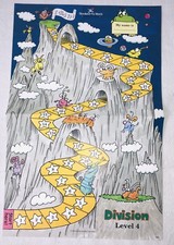 Hooked on Phonics Progress Chart Level 4 Division Replacement New