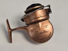 RARE VINTAGE BACHE BROWN 'SPINSTER' MARK VI SPINNING FISHING REEL (Missing arm)