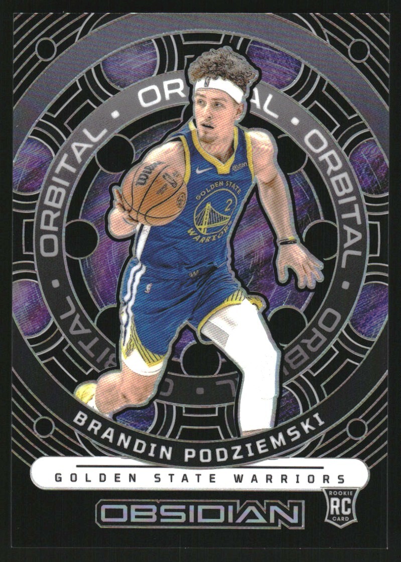 2023-24 Panini Obsidian Orbital #8 Brandin Podziemski /99