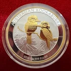 1 Troy OZ .999 Silver 2013 Perth Mint Kookaburra Coin with 24K Gilding by SFS