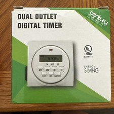 Century 7 Day Heavy Duty Dual Outlet Programm...