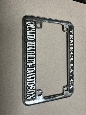 Harley Davidson Kennzeichenrahmen Temecula California gebraucht zum Restaurieren