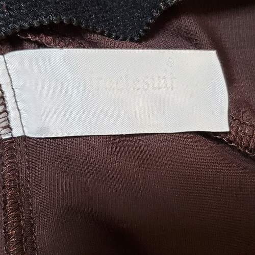Miraclesuit Brown Gathered One Piece Brown Bathing Suit Size 6-8 Wide Straps GUC - Picture 4 of 5