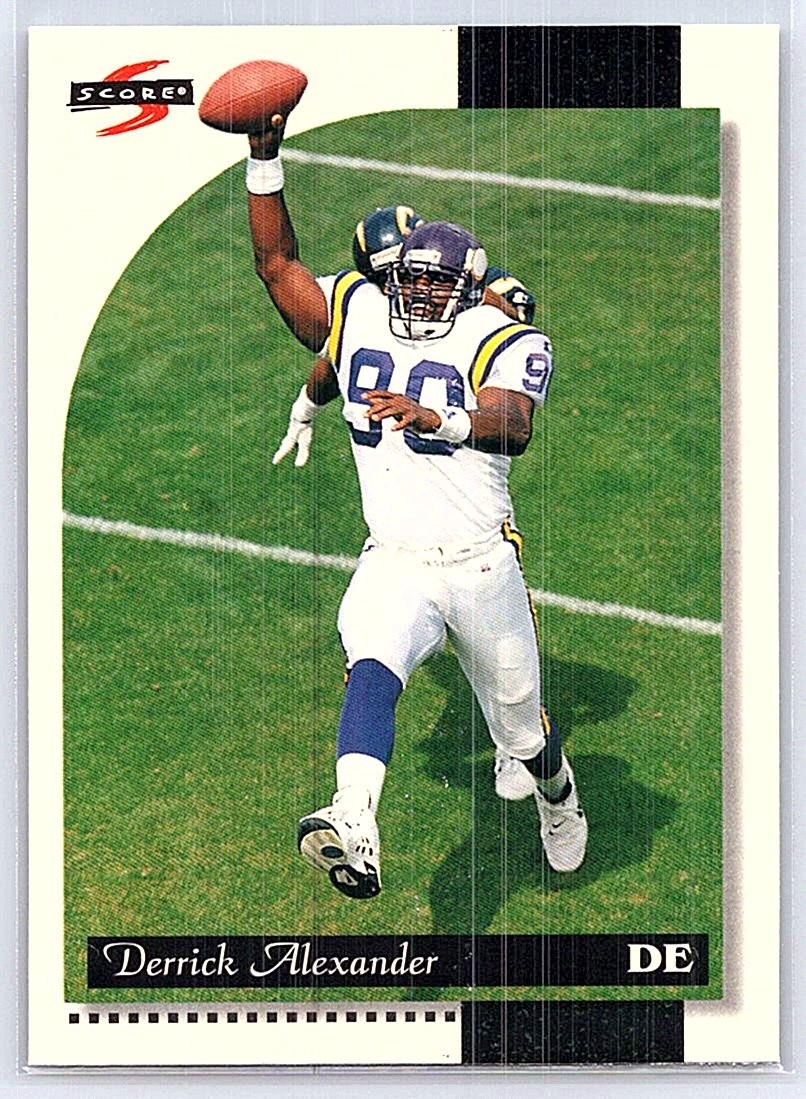 1996 Score #140 Derrick Alexander
