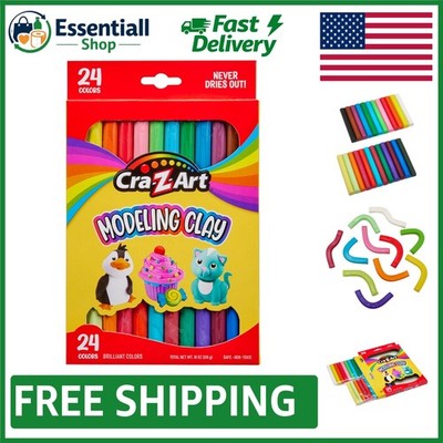 Never Dries Out: 17.5 oz Modeling Clay Set with 24 Multicolor Options for Kids