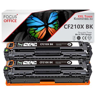 2x Toner Für HP LaserJet Pro 200 Color MFP M276 M276n M276nw 131X 131A CF210X