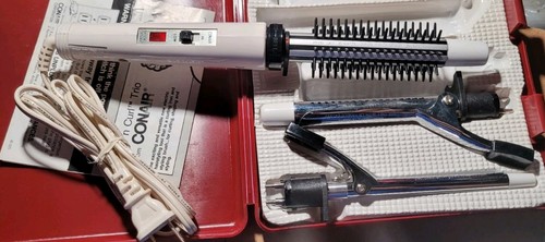 Conair Twist 'n Curl Trio Curling Iron Travel Set w/2 Irons+Brush+Booklet-Works! - Picture 7 of 11