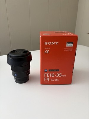 Sony Carl Zeiss Vario-Tessar T* Fe 16-35mm F/4 Za OSS SEL1635Z Lens with Box