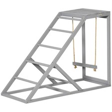 Wooden Chicken Toys for Coop with Swing Multiple Perches Platform