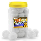 Pom Poms - White, 1.5 inch 4cm, 90pcs for Crafts