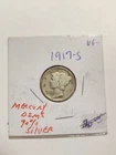 1917 S VG+ 90% SILVER MERCURY DIME