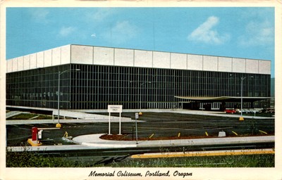 Memorial Coliseum, Portland, Oregon, Anderson Sundry Co. Postcard