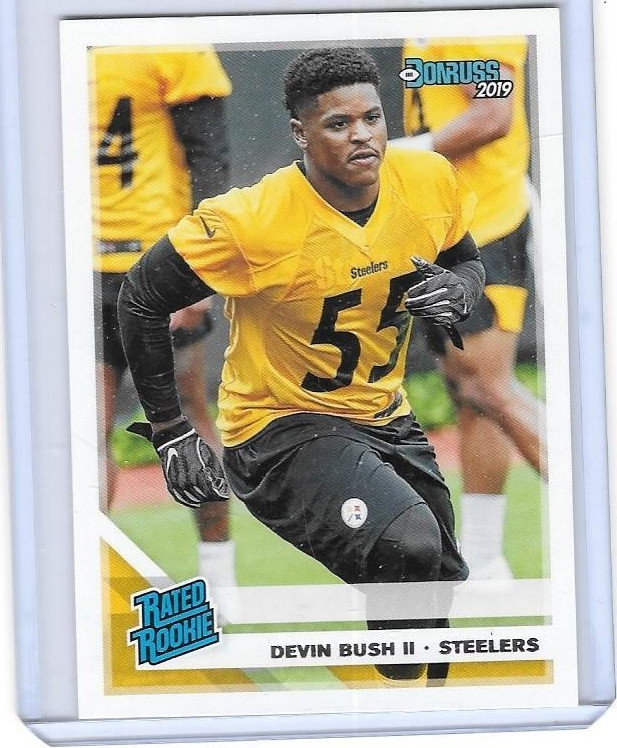2019 DONRUSS DEVIN BUSH RATED ROOKIE ROOKIE CARD