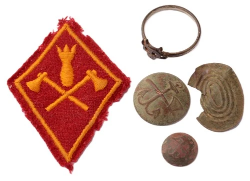 Military engineering button WW1 Ring Devil WWI Satan Evil Lucifer Russian empire