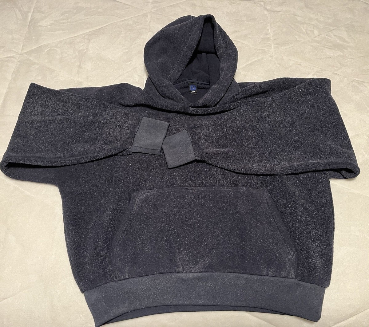 Yeezy Gap H09 Polar Fleece Hoodie Navy Size Large. New In