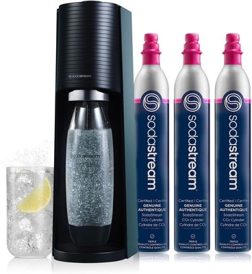SodaStream Terra Sparkling Water Maker Bundle Bundle, Black 